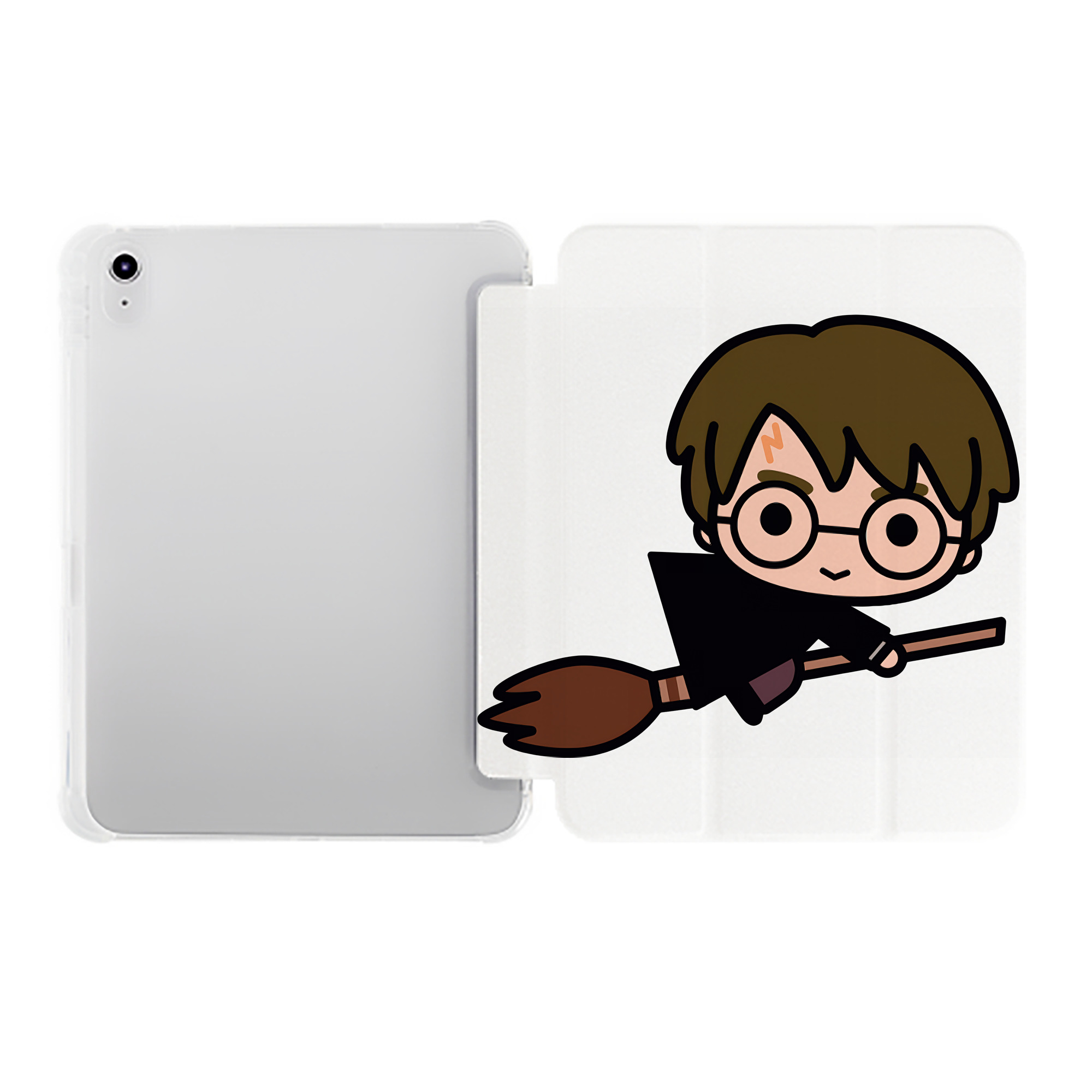 （画像用） Harry Potter ハリー・ポッターシリーズ IPad ケース ペン収納付き 三つ折りスタンド PUレザー×シリコン 対応機種9.5/10.5/10.9インチ